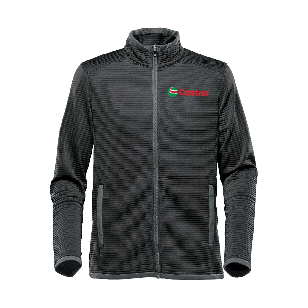 Ribbed Layering Full Zip