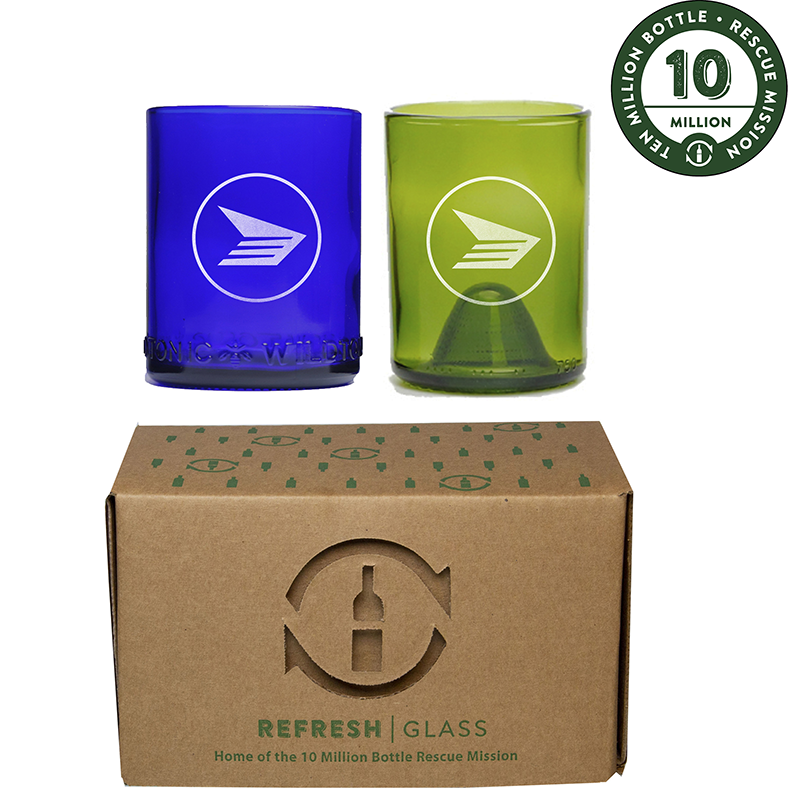Upcycled Glasses - 2 pack