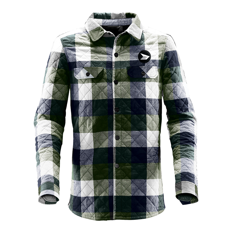 Shacket - men's - blue/green