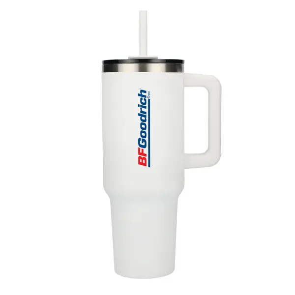 Pinnacle Recycled Travel Tumbler with Straw 40oz