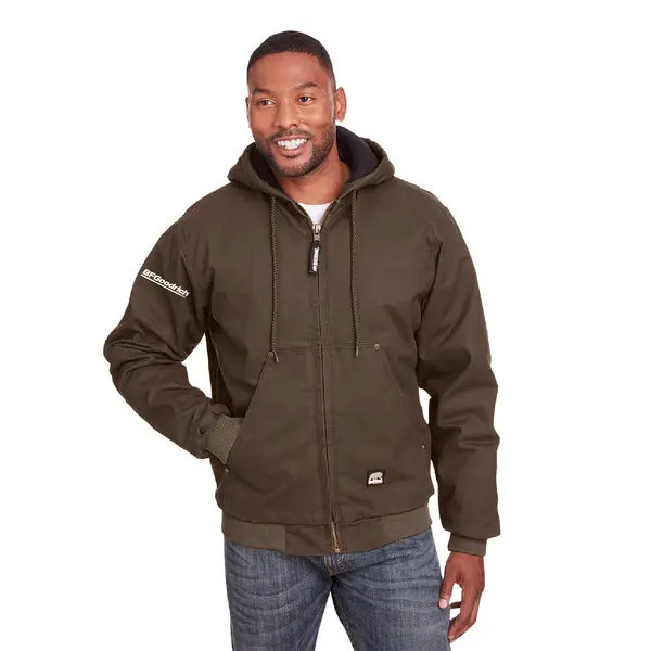 Men's Highland Washed Cotton Duck Hooded Jacket